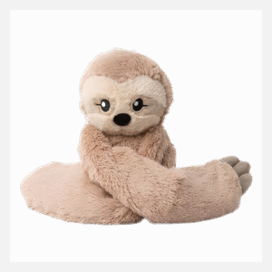 HUGIMALS Hugarounds Sawyer The Sloth 2.5 lb Microwaveable & Freezable Weighted Plush Neck & Shoulder Wrap