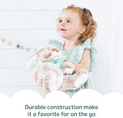 Melissa & Doug Burrow Bunny Stuffed Animal Plushie with Big Feet, Floppy Ears & Fluffy Tail - Image 6