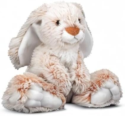 Melissa & Doug Burrow Bunny Stuffed Animal Plushie with Big Feet, Floppy Ears & Fluffy Tail - Image 9