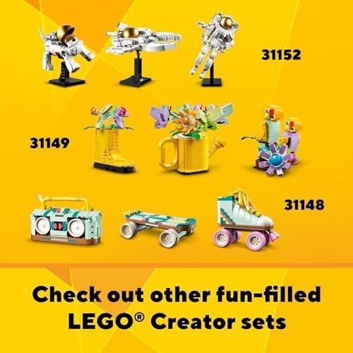 Lego Creator 3 in 1 Retro Camera Toy, Transforms from Toy Camera to Retro Video Camera to Retro TV Set - Image 5
