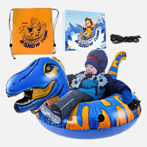 Aoskie Dinosaur Inflatable Snow Sled With Handles