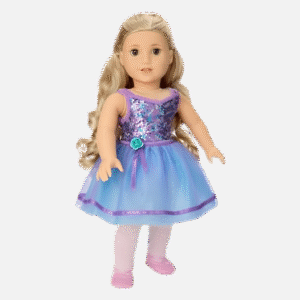 American Girl, Truly Me Doll & Dance All Day Set, with Hazel Eyes, Curly Blonde Hair