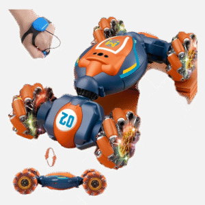 Gesture Sensing RC Stunt Car, 4WD Hand Controlled Remote Control Twist Car with Light & Music