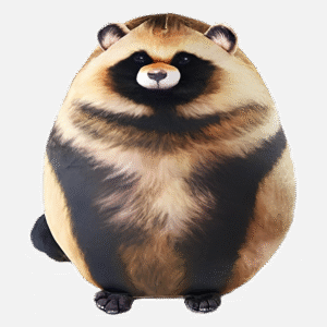 Raccoon Plush, 10" Raccoon Stuffed Animal, Soft Plush Pillow,