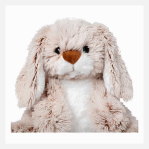 Melissa & Doug Burrow Bunny Stuffed Animal Plushie with Big Feet, Floppy Ears & Fluffy Tail