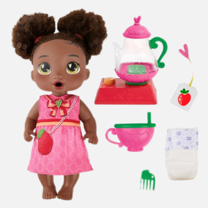 Baby Alive Bubbly Tea Party Berry Boo Doll with Teapot Accessories