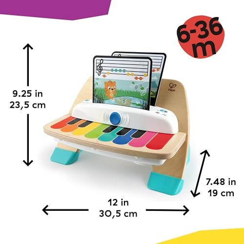 Baby Einstein and Hape Magic Touch Piano Wooden Musical Toddler Toy - Image 2