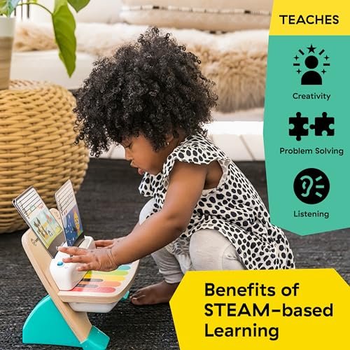 Baby Einstein and Hape Magic Touch Piano Wooden Musical Toddler Toy - Image 3