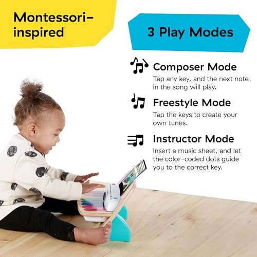 Baby Einstein and Hape Magic Touch Piano Wooden Musical Toddler Toy - Image 5