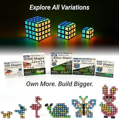 TOSY Magnet Cube 2x2 - 8 Blocks, 2in1 Toy: 2x2x2 Puzzle Cube - Image 7
