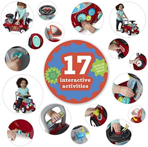 Radio Flyer Busy Buggy Push Walker Ride On Car with 17 Sensory Activities - Image 3