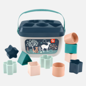 Fisher-Price Stacking Toy Baby’s First Blocks Set of 10 Shapes